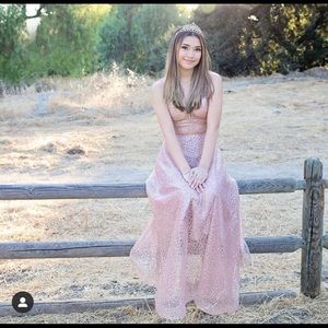 Formal rose gold dress